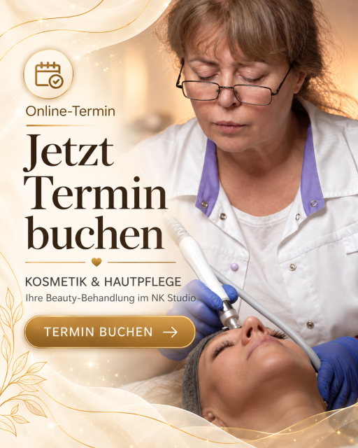 Termin buchen Kosmetik Behandlung im NK-Studio Hannover-Kleefeld Kosmetik Behandlung im NK-Studio Hannover-Kleefeld – professionelle Gesichtsbehandlung